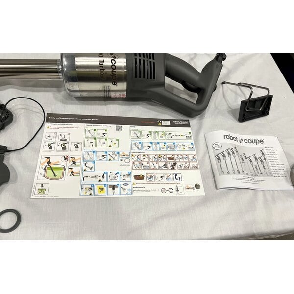 Scratch and Dent Robot Coupe MP600 Turbo 24" Single Speed Immersion Blender - 1 1/2 HP