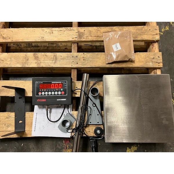 Scratch and Dent Optima Weighing Systems OP-915-1212-100 100 lb. Bench Scale with 12" x 12" Stainless Steel Platform, Legal for Trade