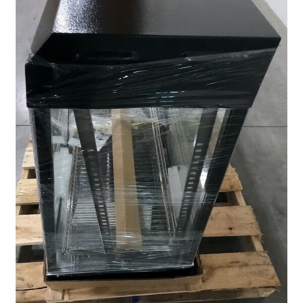 Scratch and Dent Avantco HDC-48 48" Self/Full Service 3 Shelf Countertop Heated Display Case with Sliding Doors - 120V, 1580W