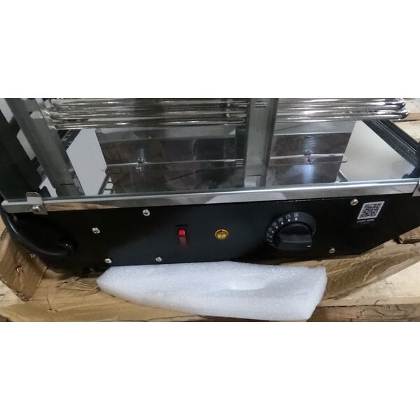 Scratch and Dent Avantco HDC-48 48" Self/Full Service 3 Shelf Countertop Heated Display Case with Sliding Doors - 120V, 1580W