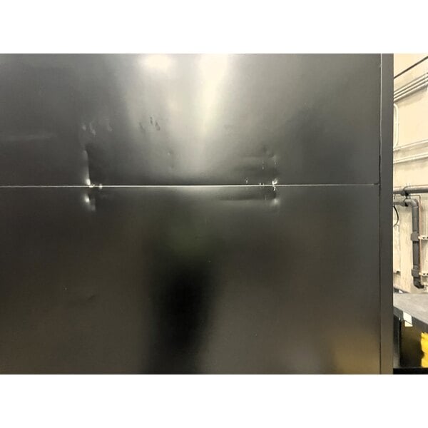 Scratch and Dent True GDM-72F-HC~TSL01 78 1/8" Black Glass Door Merchandiser Freezer with LED Lighting