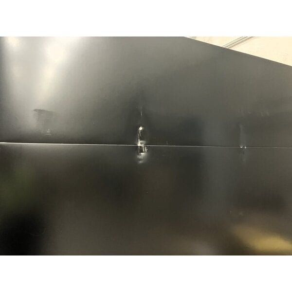 Scratch and Dent True GDM-72F-HC~TSL01 78 1/8" Black Glass Door Merchandiser Freezer with LED Lighting
