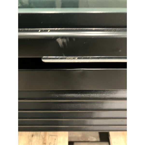 Scratch and Dent True GDM-72F-HC~TSL01 78 1/8" Black Glass Door Merchandiser Freezer with LED Lighting