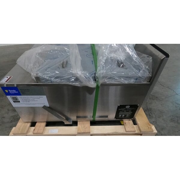 Scratch and Dent Carnival King 30 lb. Liquid Propane / Field Convertible Flat Bottom Countertop Funnel Cake / Donut Fryer