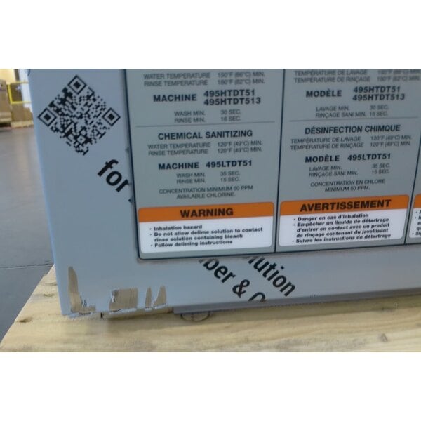 Scratch and Dent Noble Warewashing LT-DT51 Select Low-Temperature Door-Type Dishwasher - 120V, 1 Phase