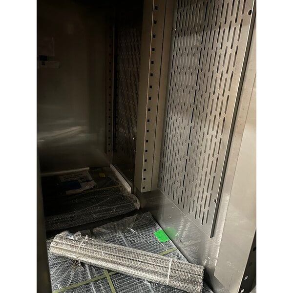 Scratch and Dent Avantco SS-3F-HC 81 5/16" Stainless Steel Solid Door Reach-In Freezer