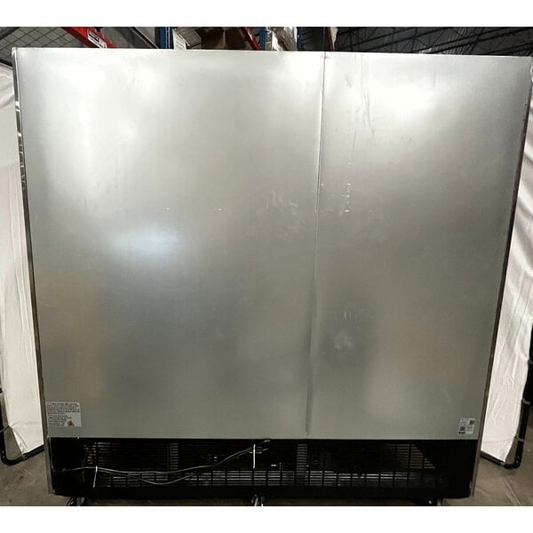 Scratch and Dent Avantco SS-3F-HC 81 5/16" Stainless Steel Solid Door Reach-In Freezer