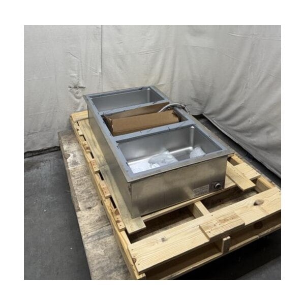 Scratch and Dent Wells MOD-300TDM 3 Pan Drop-In Hot Food Well with Drain Manifolds - Thermostatic Control