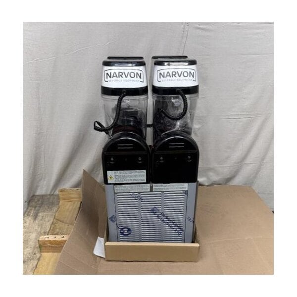 Scratch and Dent Narvon SM2 Double 3 Gallon Pourover Granita / Slushy / Frozen Beverage Machine - 115V