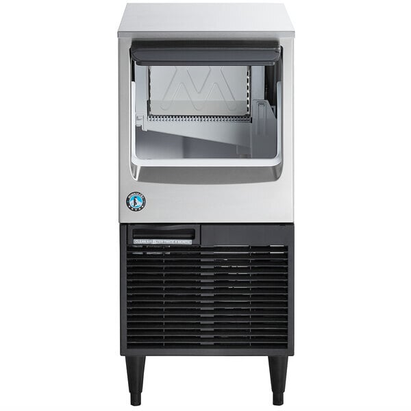 Scratch and Dent Hoshizaki KM-81BAK 17 3/4" ADA-Compliant Air-Cooled Undercounter Crescent Cube Ice Machine with 38 lb. Storage - 98 lb., 115V