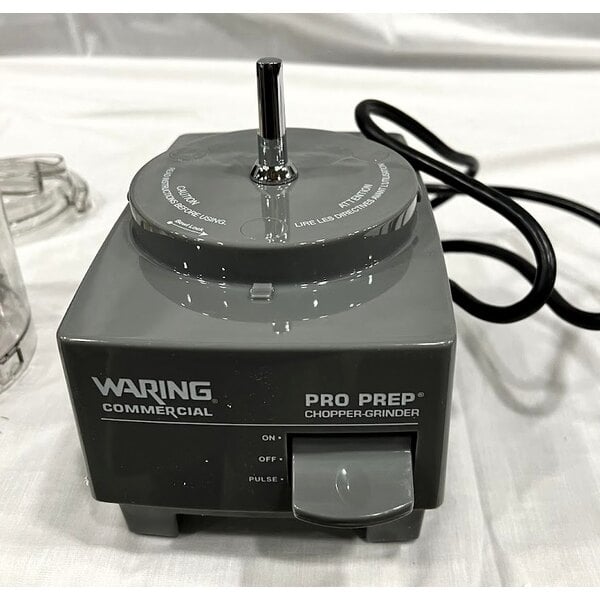 Scratch and Dent Waring WCG75 Pro Prep 0.75 Qt. Batch Bowl Food Processor with Chopper & Grinder Bowl - 3/4 hp