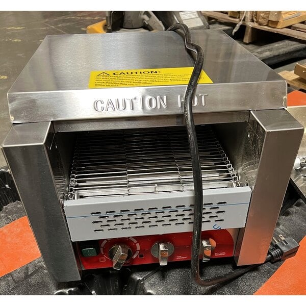 Scratch and Dent Avantco T3300B Commercial 10" Wide Conveyor Toaster with 3" Opening - 208V, 3300W, 800 Slices per Hour