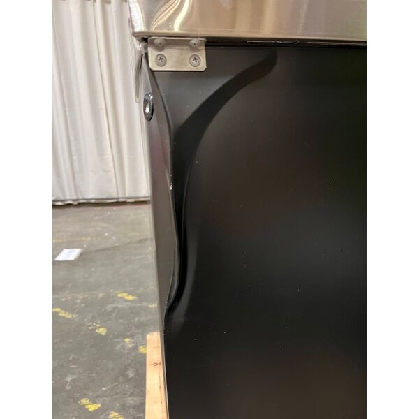 Scratch and Dent Avantco UDD-4-HC Black Kegerator / Beer Dispenser with (2) 2 Tap Towers - (3) 1/2 Keg Capacity