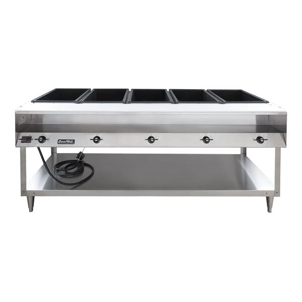 Scratch and Dent Vollrath 38119 ServeWell® Electric Five Pan Hot Food Table 208/240V - Sealed Well