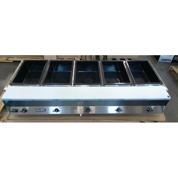 Scratch and Dent Vollrath 38119 ServeWell® Electric Five Pan Hot Food Table 208/240V - Sealed Well