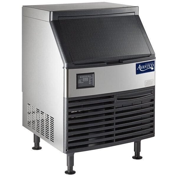 Scratch and Dent Avantco Ice UC-F-160-A 26" Air-Cooled Undercounter Full Cube Ice Machine with 80 lb. Storage Bin - 152 lb., 115V