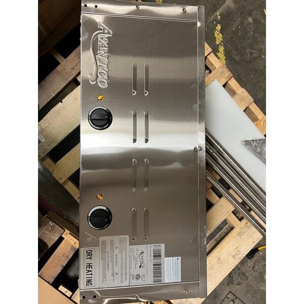 Scratch and Dent Avantco STE-2S Two Pan Open Well Electric Steam Table with Undershelf - 120V, 1000W