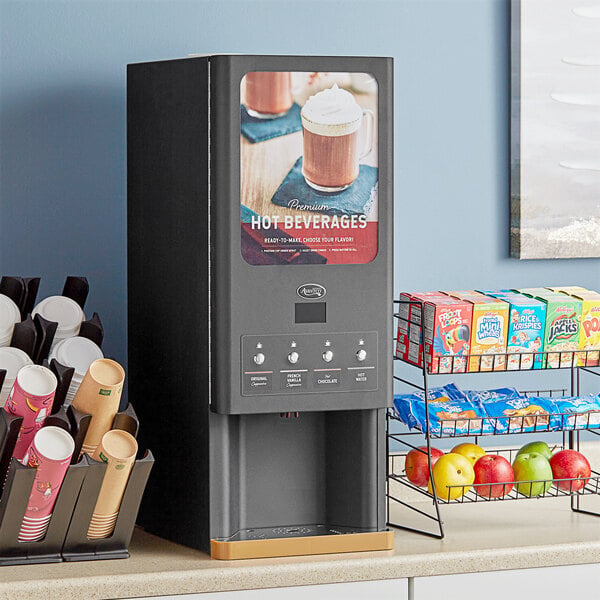Scratch and Dent Avantco Powdered Cappuccino / Hot Chocolate Machine with Three 3.7 lb. Hoppers - 120V