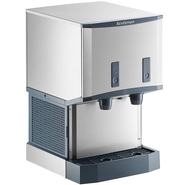 Scratch and Dent Scotsman HID525AB-1 Meridian® Countertop Air-Cooled Ice Machine and Water Dispenser with Push Button Dispensing and 25 lb. Storage Bin - 500 lb., 115V