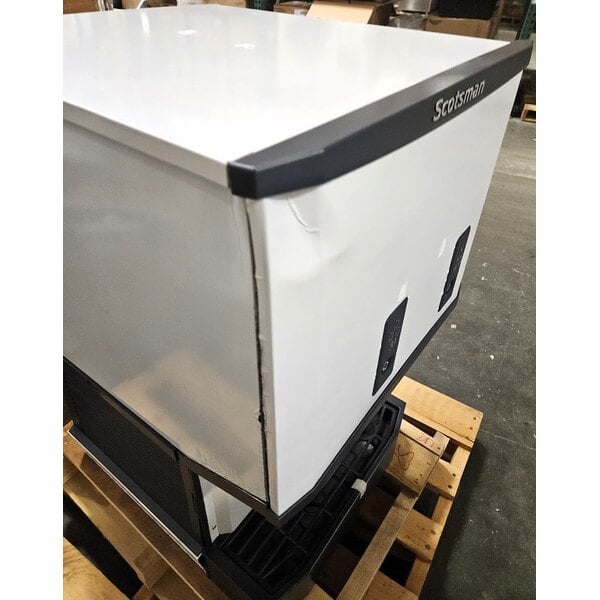 Scratch and Dent Scotsman HID525AB-1 Meridian® Countertop Air-Cooled Ice Machine and Water Dispenser with Push Button Dispensing and 25 lb. Storage Bin - 500 lb., 115V