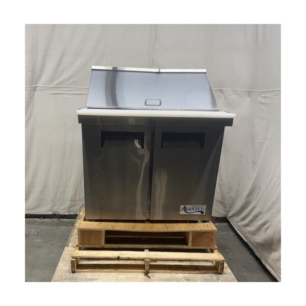Scratch and Dent Avantco APT-36M-HC 36" 2 Door Mega Top Refrigerated Sandwich Prep Table