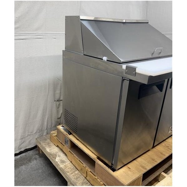 Scratch and Dent Avantco APT-36M-HC 36" 2 Door Mega Top Refrigerated Sandwich Prep Table