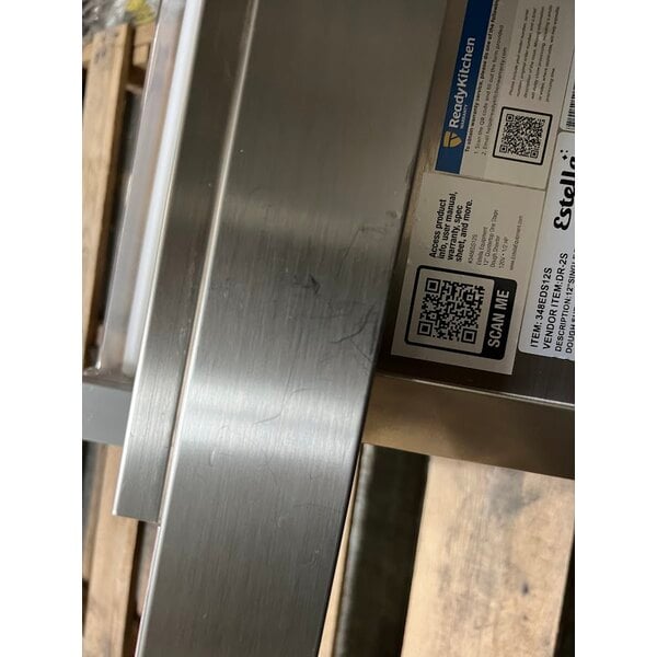 Scratch and Dent Estella EDS12S 12" Countertop One Stage Dough Sheeter - 120V, 1/2 HP