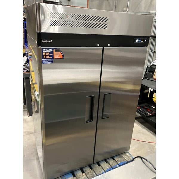 Scratch and Dent Turbo Air M3R47-2-N M3 Series 52" Solid Door Stainless Steel Reach-In Refrigerator