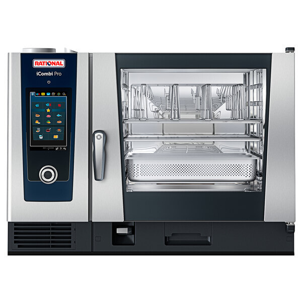 Scratch and Dent Rational iCombi Pro 6 Pan Full-Size Natural Gas Combi Oven - 208/240V, 1 Phase