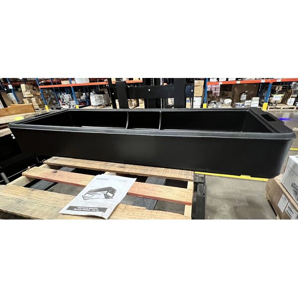 Scratch and Dent Carlisle 660303 Black Basin for 6' "Six Star" Portable Food Bar