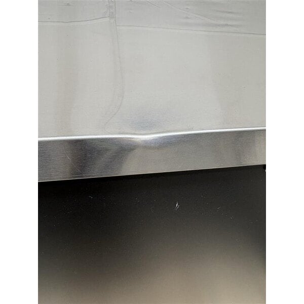Scratch and Dent Avantco UBB-378-G-HC 78" Black Counter Height Glass Door Back Bar Refrigerator with LED Lighting