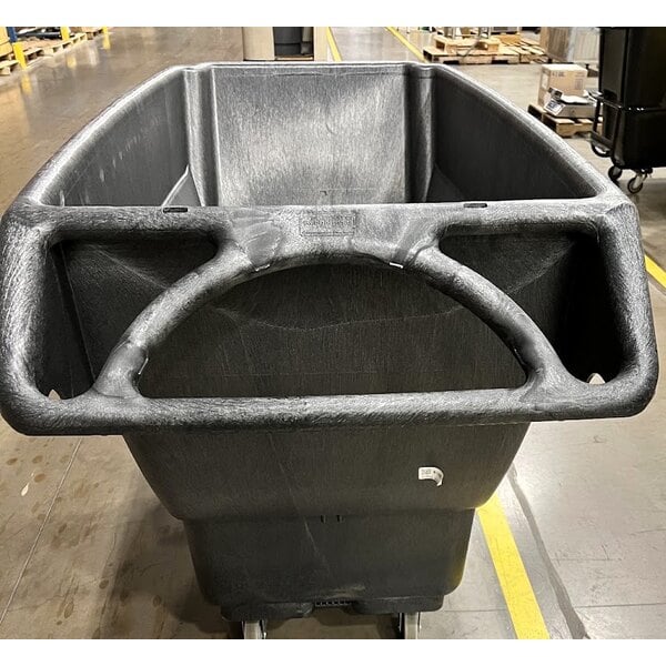 Scratch and Dent Rubbermaid® FG9T1500BLA Black 1.0 Cubic Yard Tilt Truck / Trash Cart (1250 lb.)