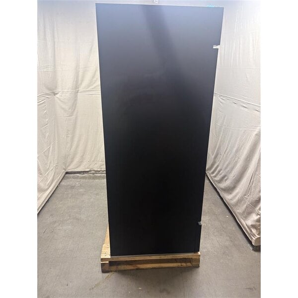 Scratch and Dent Beverage-Air MMR66HC-1-B MarketMax 75" Black Refrigerated Sliding Glass Door Merchandiser with LED Lighting