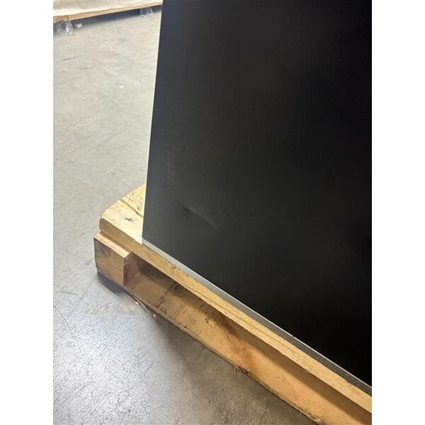 Scratch and Dent Beverage-Air MMR66HC-1-B MarketMax 75" Black Refrigerated Sliding Glass Door Merchandiser with LED Lighting