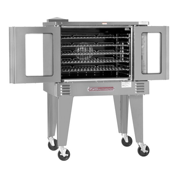 Scratch and Dent Southbend PCG50S/SD Platinum Series 5-Shelf Single Deck Full Size Standard Natural Gas Convection Oven - 50,000 BTU