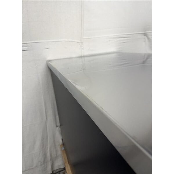 Scratch and Dent Avantco UBB-378-G-HC 78" Black Counter Height Glass Door Back Bar Refrigerator with LED Lighting