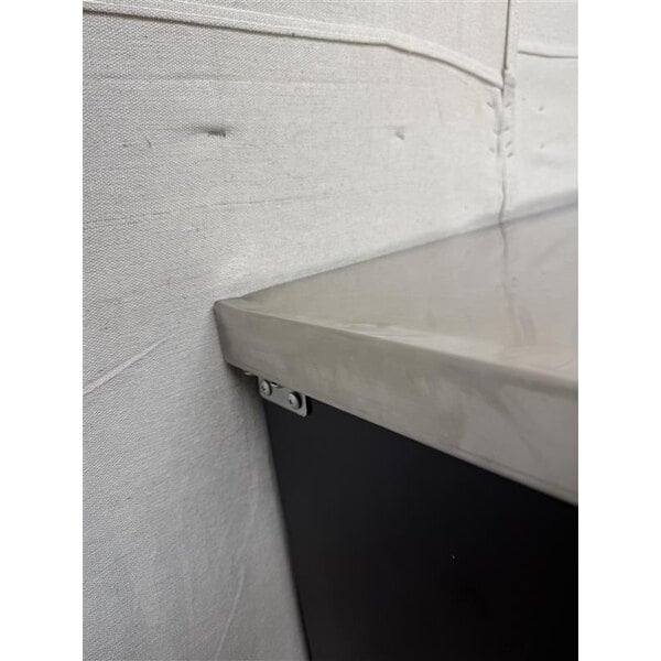Scratch and Dent Avantco UBB-378-G-HC 78" Black Counter Height Glass Door Back Bar Refrigerator with LED Lighting
