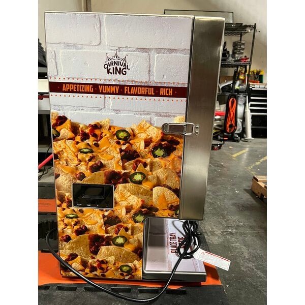 Scratch and Dent Carnival King CD450 Stainless Steel Dual Peristaltic Cheese Sauce and Chili Dispenser - 120V, 450W