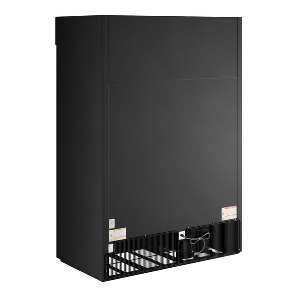 Scratch and Dent True GDM-47-HC-LD 54 1/8" Black Refrigerated Sliding Glass Door Merchandiser with LED Lighting