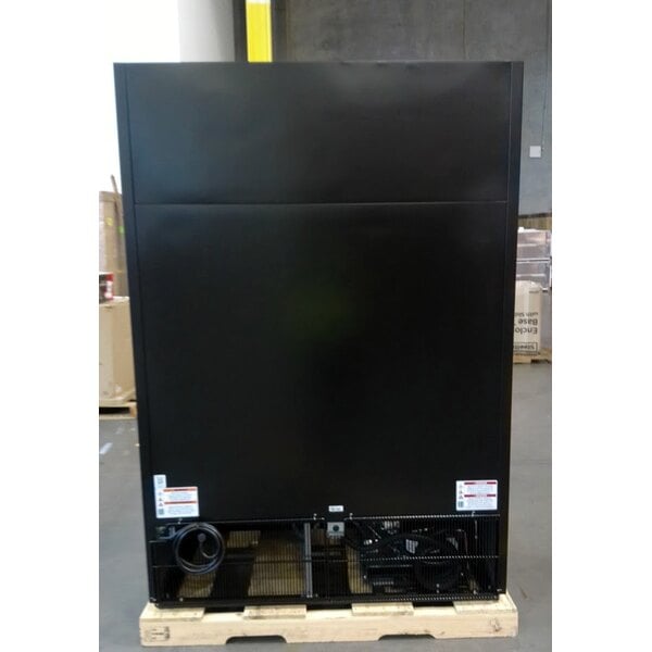 Scratch and Dent True GDM-47-HC-LD 54 1/8" Black Refrigerated Sliding Glass Door Merchandiser with LED Lighting