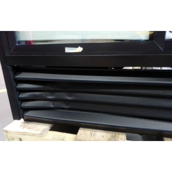 Scratch and Dent True GDM-47-HC-LD 54 1/8" Black Refrigerated Sliding Glass Door Merchandiser with LED Lighting