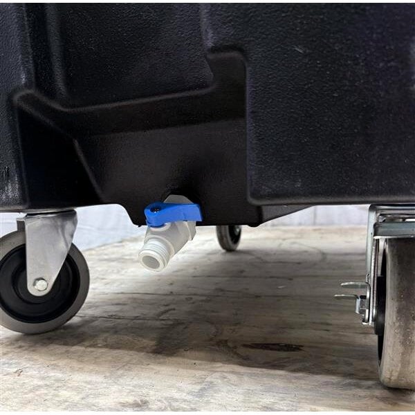 Scratch and Dent Cambro ICS175L110 SlidingLid™ Black Mobile Ice Bin - 175 lb. Capacity