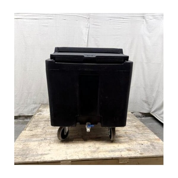 Scratch and Dent Cambro ICS175L110 SlidingLid™ Black Mobile Ice Bin - 175 lb. Capacity