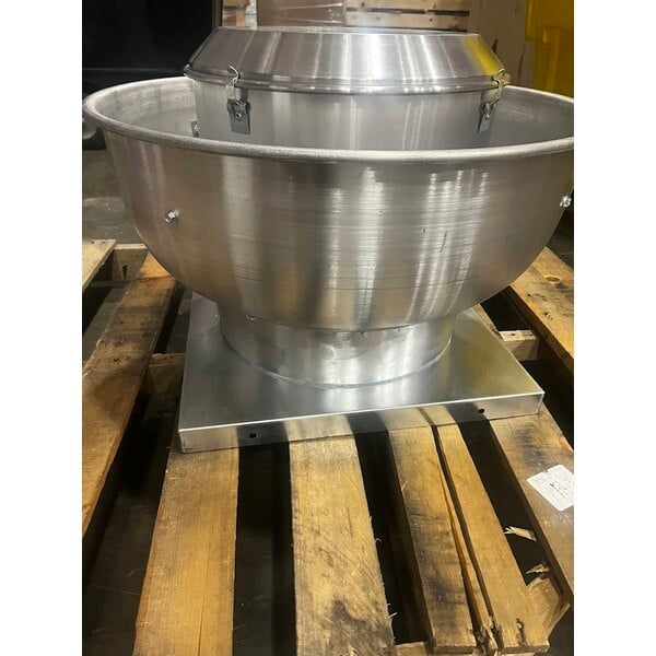 Scratch and Dent Canarm 10 1/2" Variable Speed Capable Upblast Direct Drive Aluminum Exhaust Fan ALX105-UD013V - 950 CFM, 1,650 RPM, 120/240V, 1 Phase