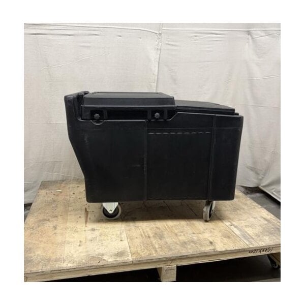 Scratch and Dent Cambro ICS175L110 SlidingLid™ Black Mobile Ice Bin - 175 lb. Capacity