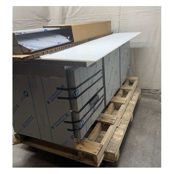 Scratch and Dent Beverage-Air SPED72HC-18C-2 72" 2 Door 2 Drawer Mega Top Refrigerated Sandwich Prep Table