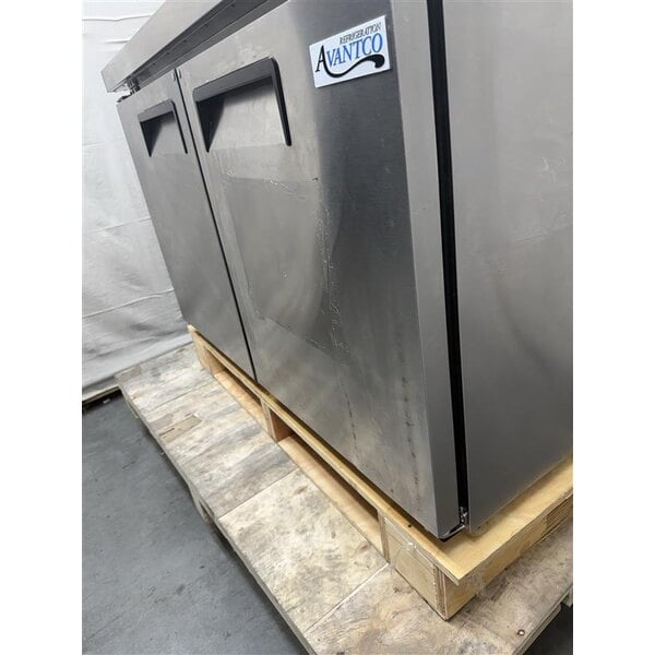 Scratch and Dent Avantco AWT-48F 48" Worktop Freezer with 3 1/2" Backsplash
