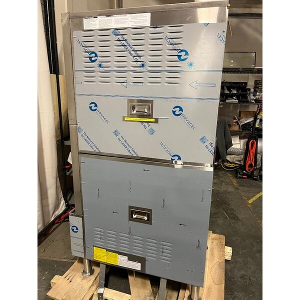 Scratch and Dent Cleveland 24CGA10 SteamCraft Ultra Natural Gas 10 Pan Floor Steamer - 125,000 BTU