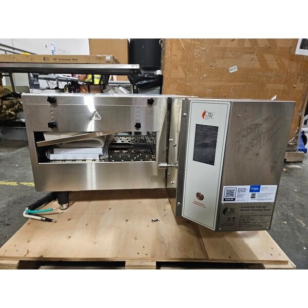 Scratch and Dent Cooking Performance Group ICOE-50-D Countertop Impinger Electric Conveyor Oven with 50" Belt - 240V, 1 Phase, 6700W