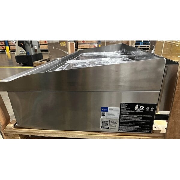 Scratch and Dent Cooking Performance Group GT-CPG-60-NL 60" Gas Countertop Griddle with Thermostatic Controls - 150,000 BTU